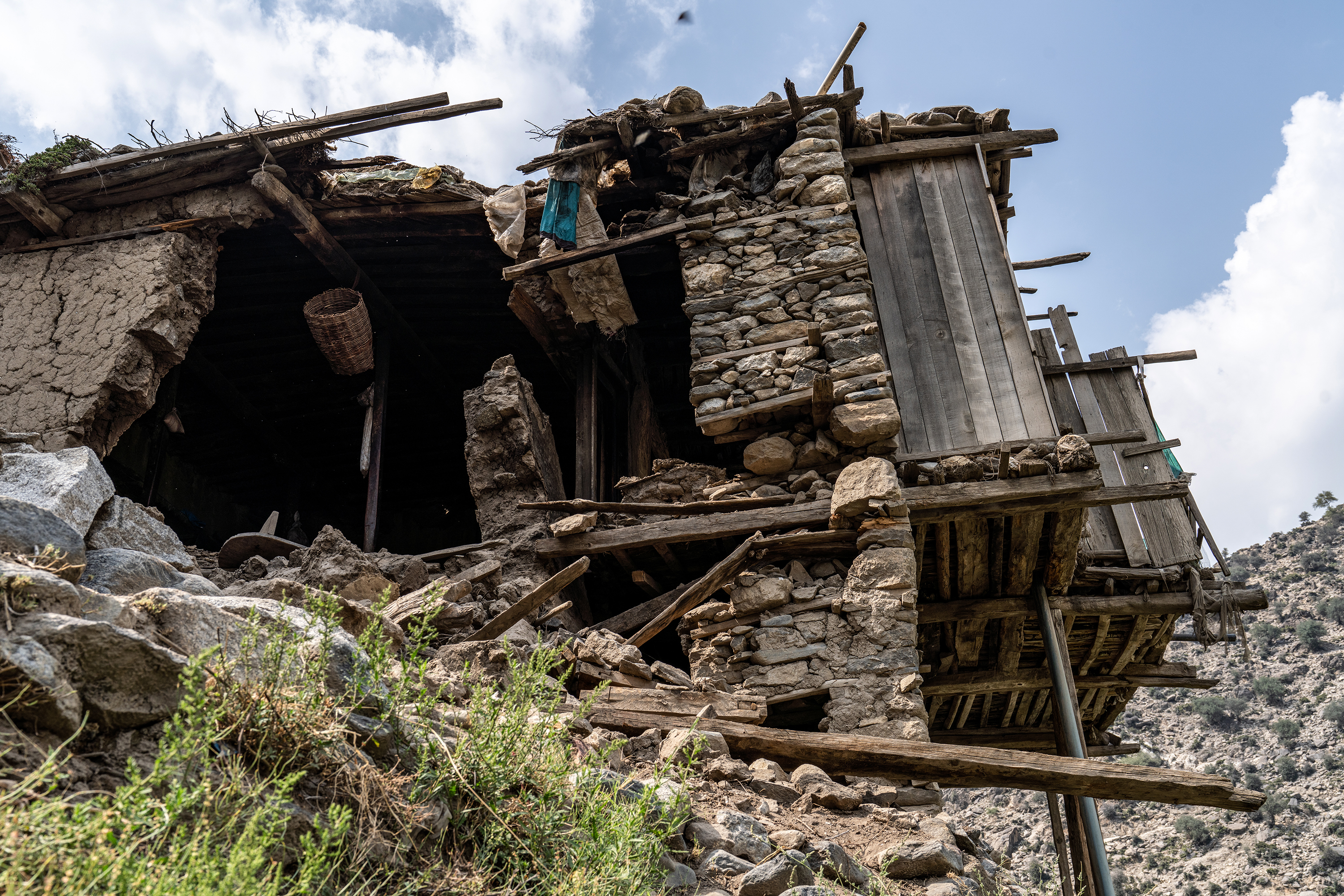 A destroyed house in Andarlachak village in Diwa Gul valley, Chawkay district of eastern Afghanistan’s Kunar province.