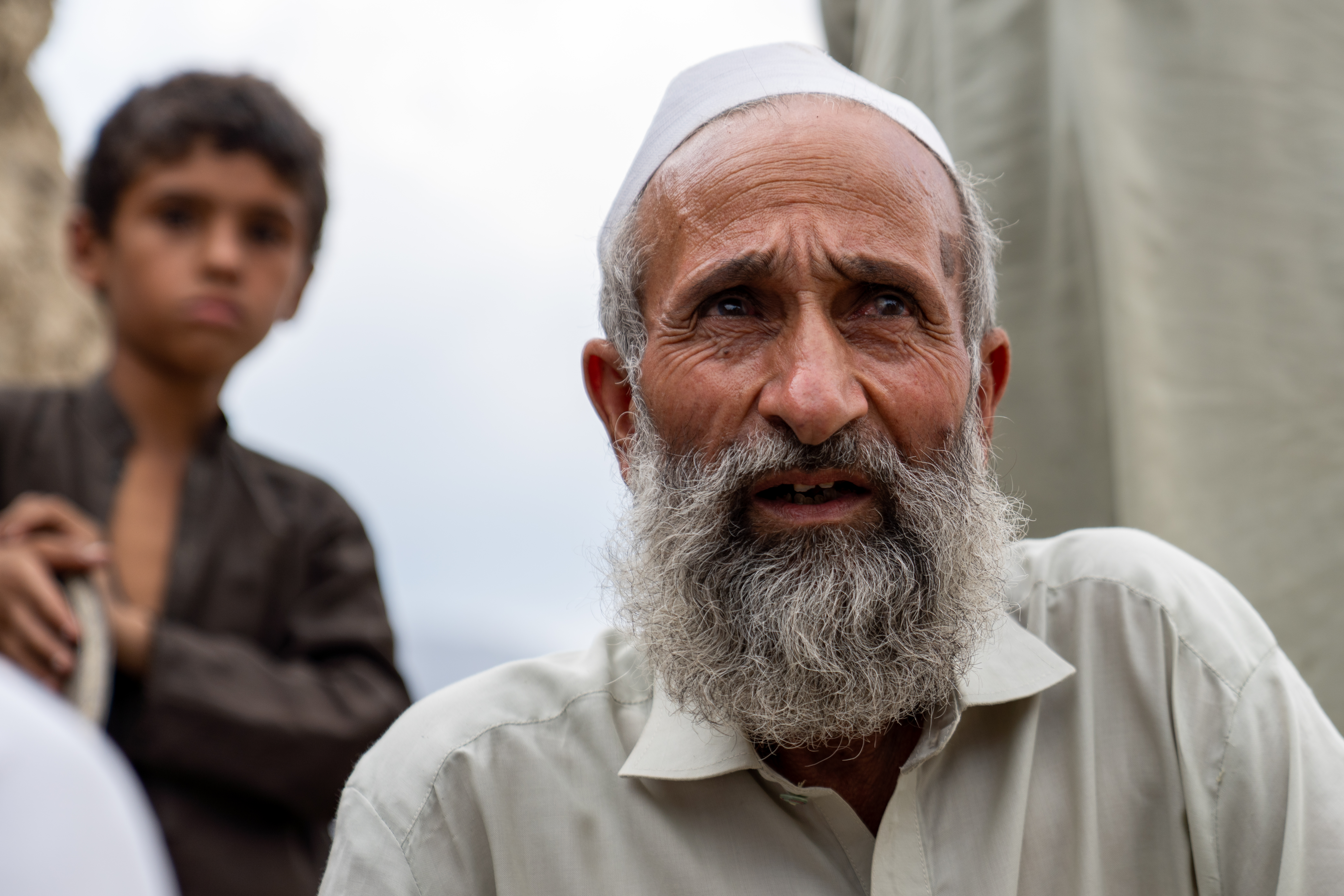 58-year-old Sadat Khan in the village of Barabat, in Afghanistan's Kunar province [Sorin Furcoi/Al Jazeera]