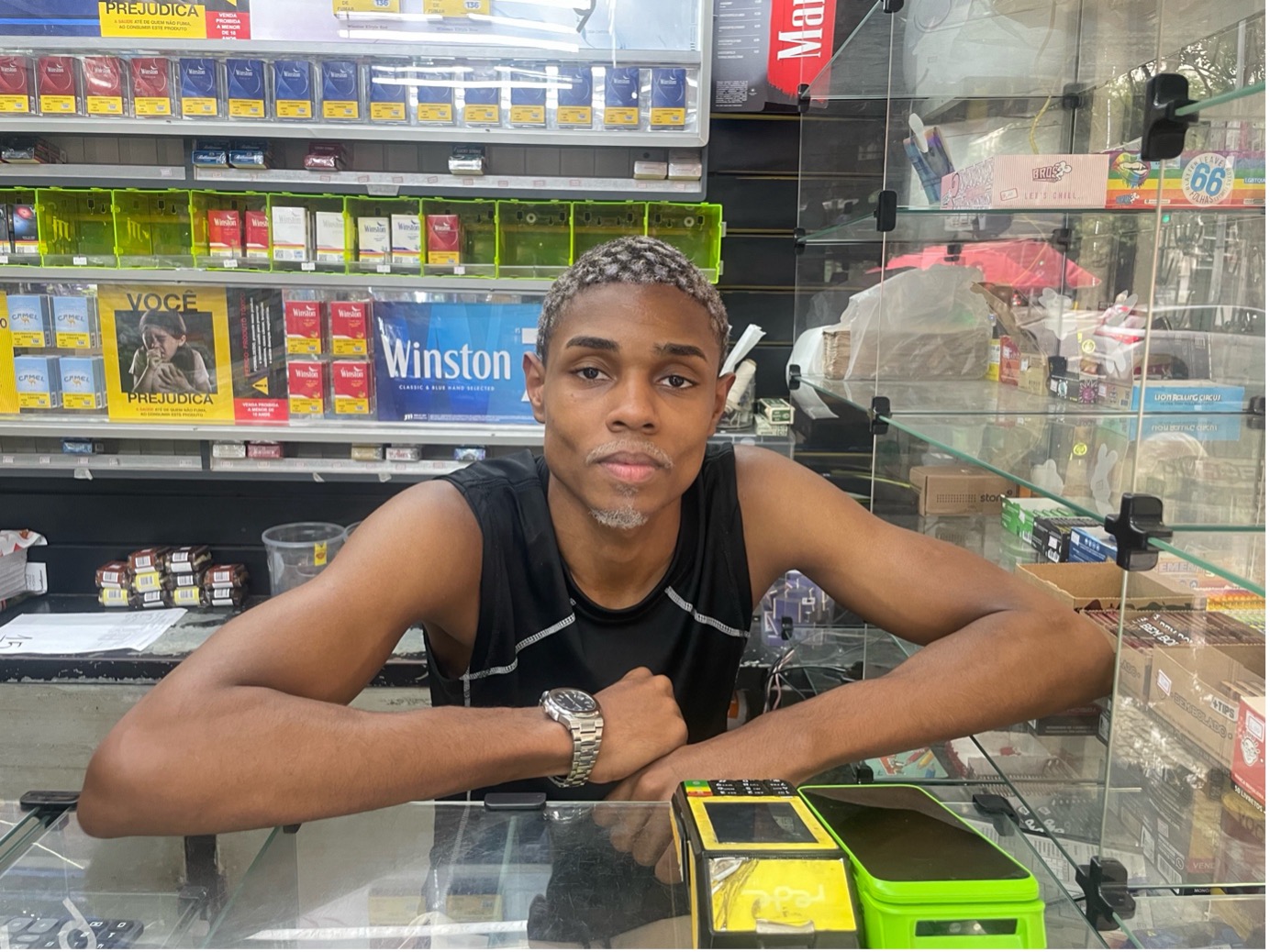 Caio Eduardo Alves de Aquino, who lives in Rocinha Favela, feels the case is a distraction from the real issues facing Brazilians. [Eléonore Hughes/Al Jazeera]