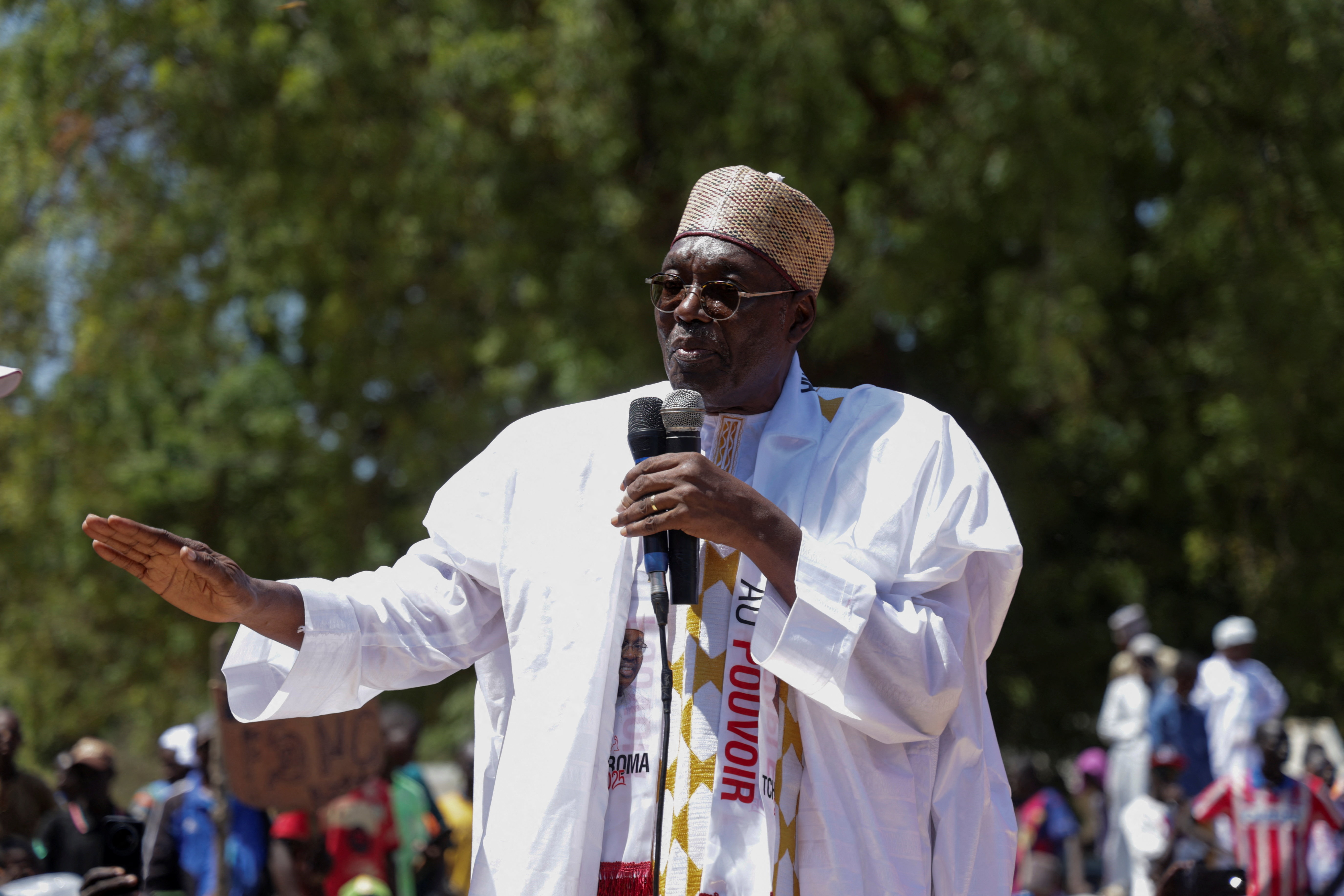 Presidential candidate Issa Tchiroma Bakary of the Cameroon National Salvation Front