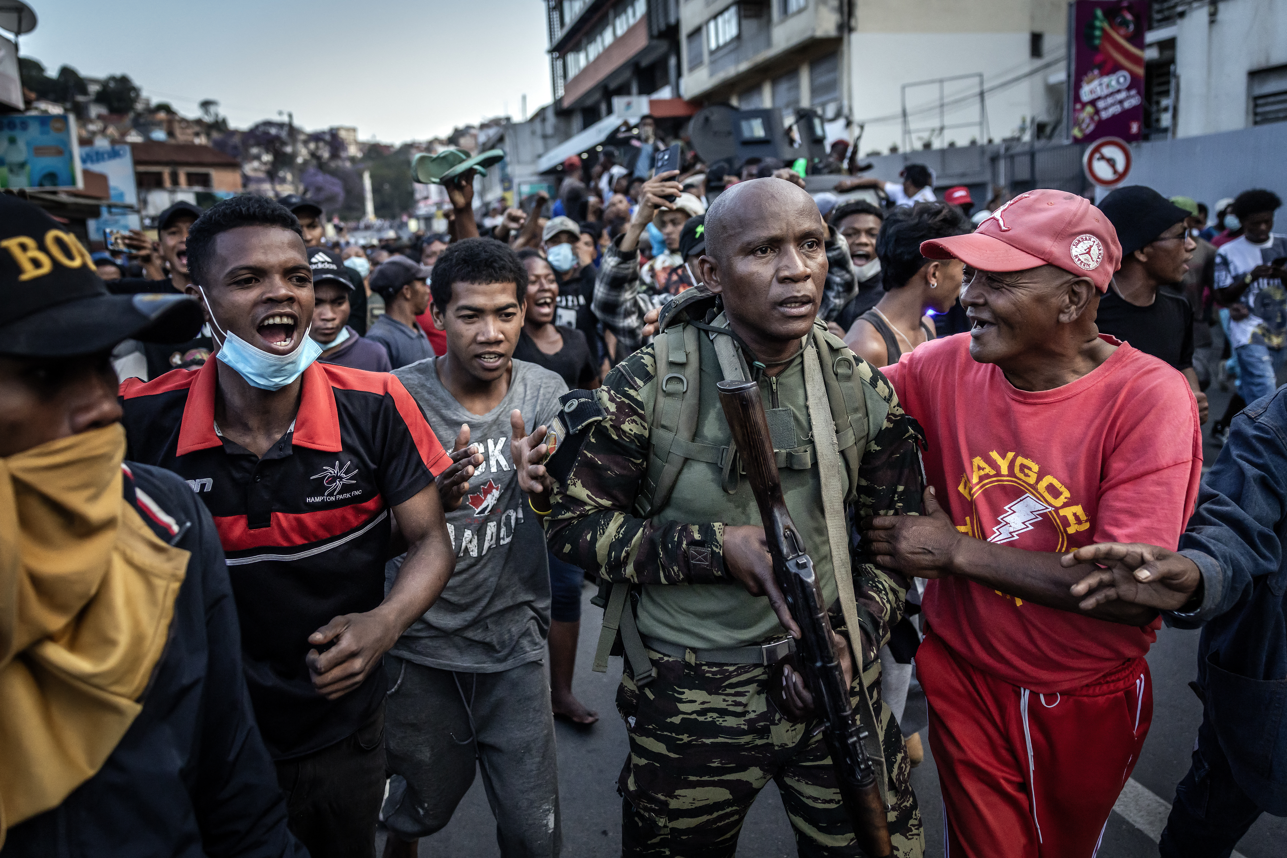 Madagascar soldiers join protesters in Antananarivo