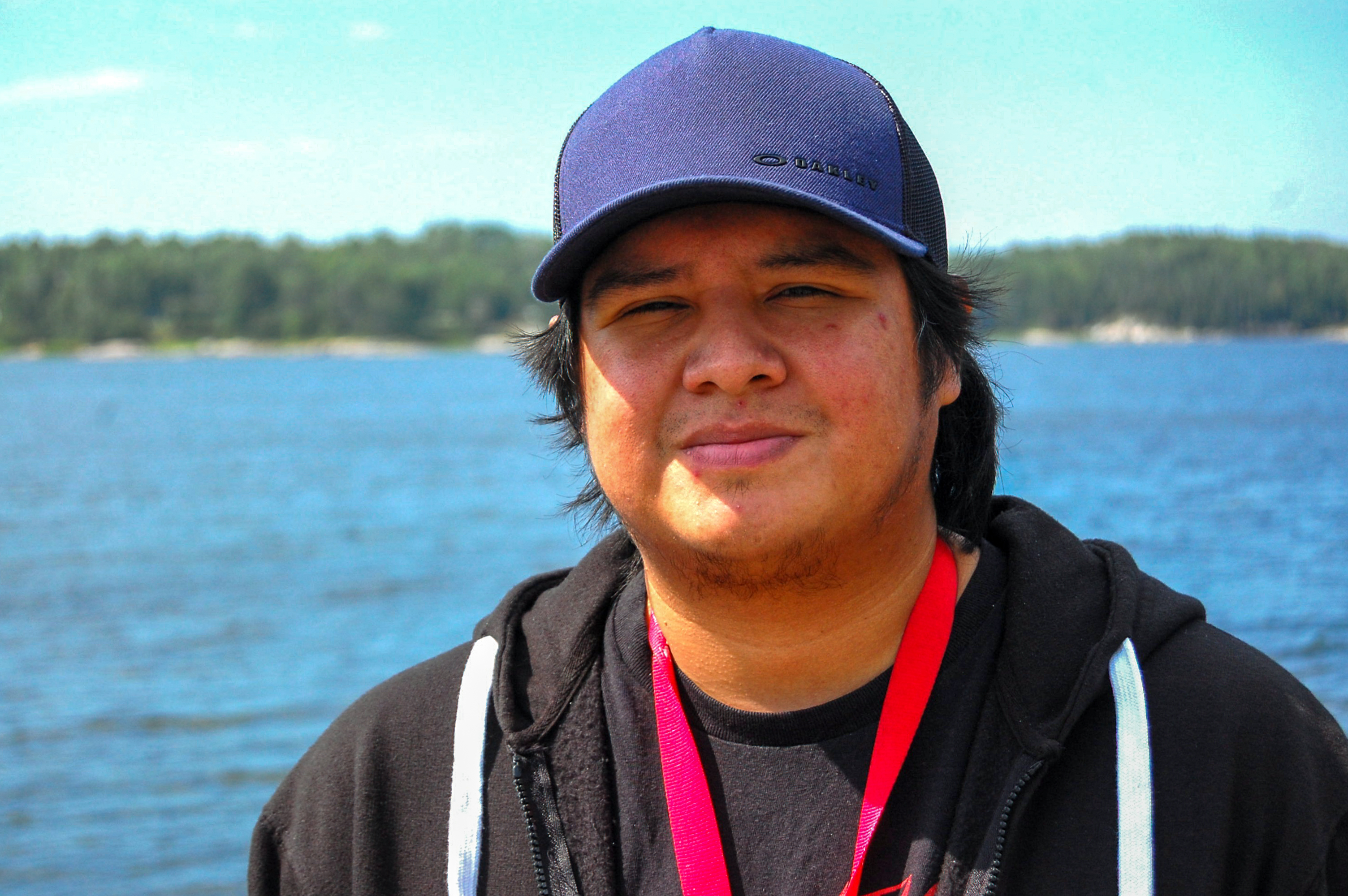 Jaydon Fobister, 28, grew up fishing in Grassy Narrows