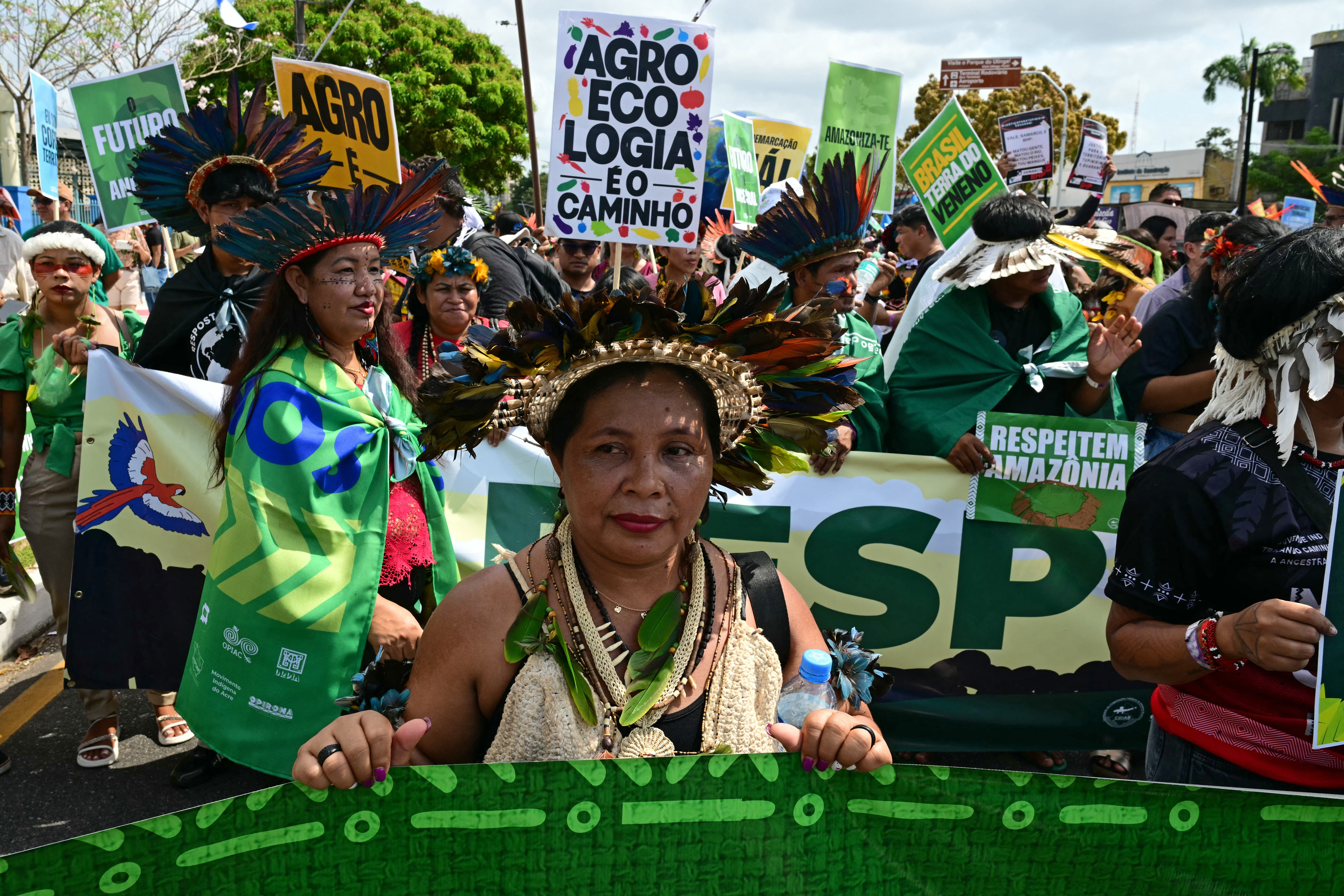 March in Brazil marks first big UN climate protest in years