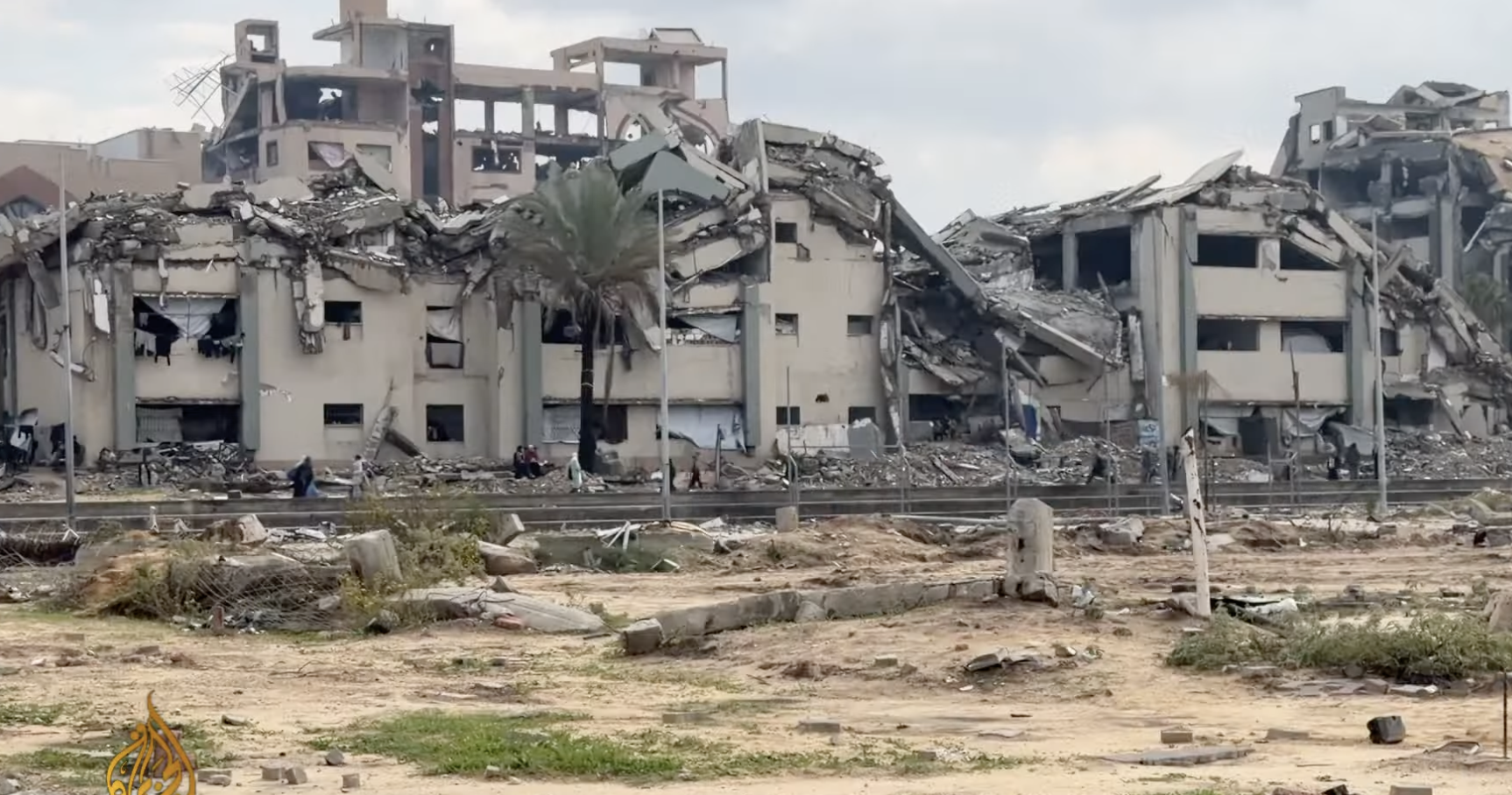 Buildings across Gaza have been destroyed by Israel's bombardment.