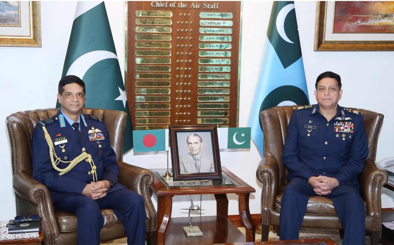A high-level defence delegation led by Air Chief Marshal Hasan Mahmood Khan, Chief of the Air Staff, Bangladesh Air Force called on Air Chief Marshal Zaheer Ahmed Baber Sidhu