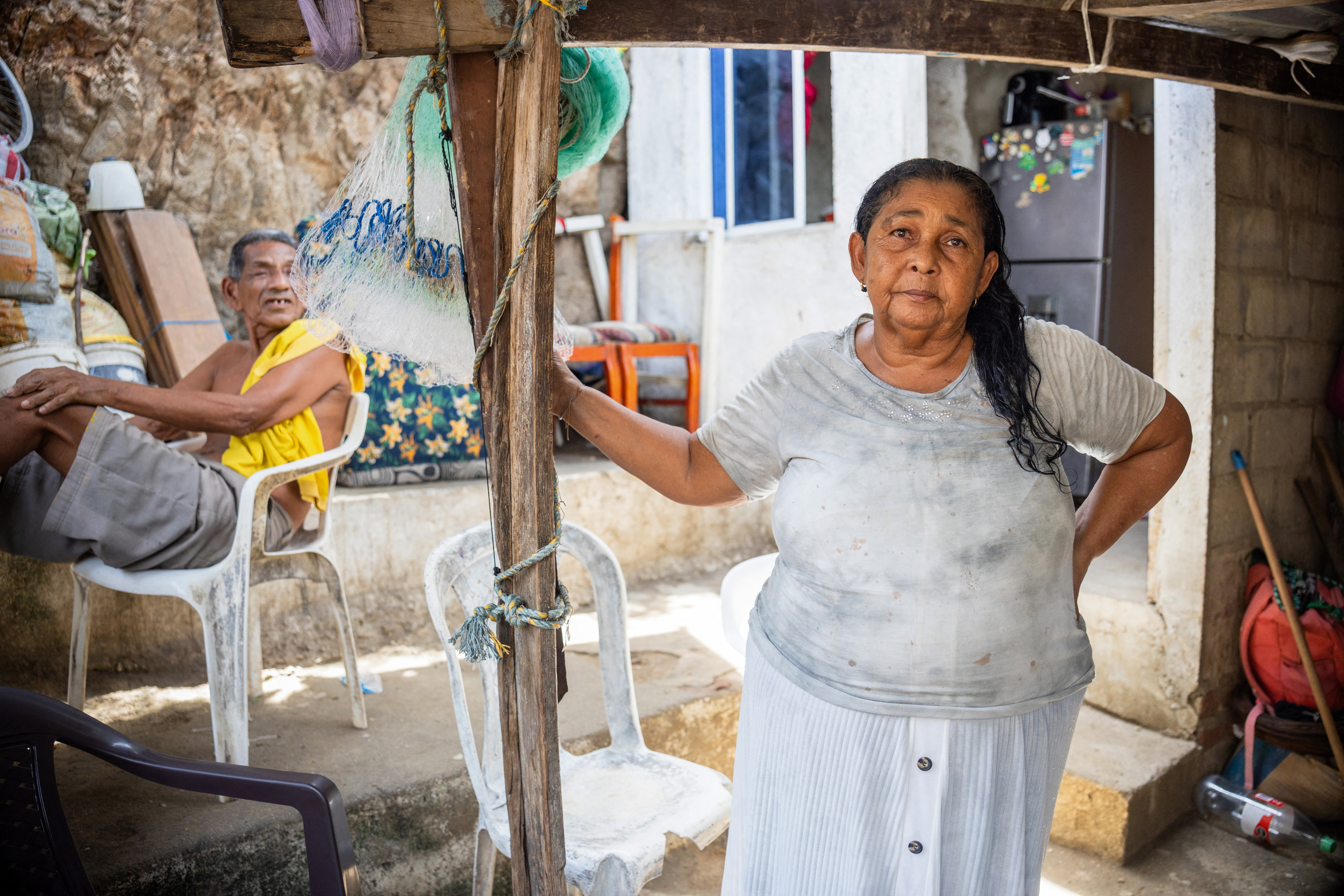 Carmela Medina at her home in Santa Maria