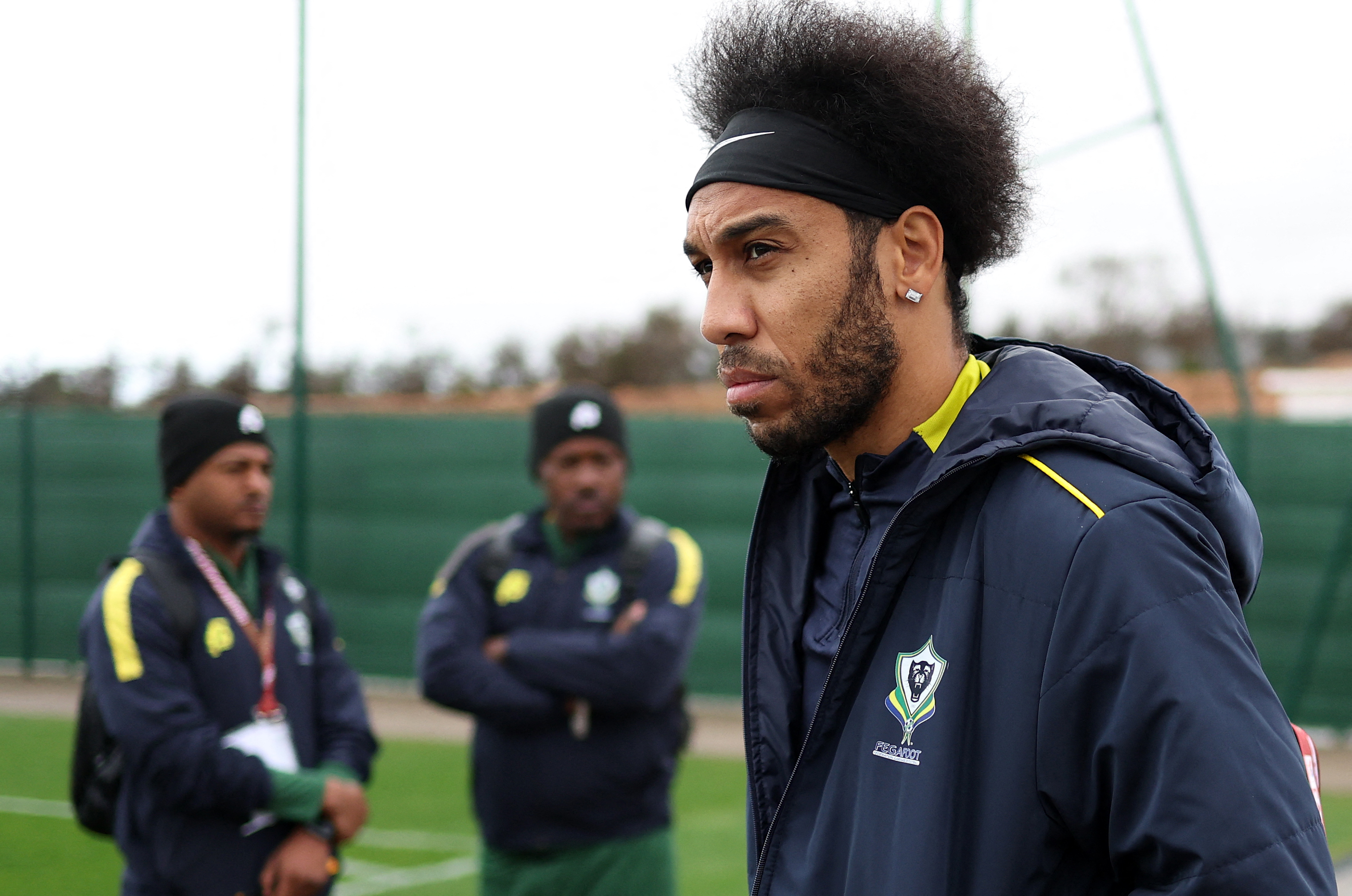 Pierre-Emerick Aubameyang reacts.