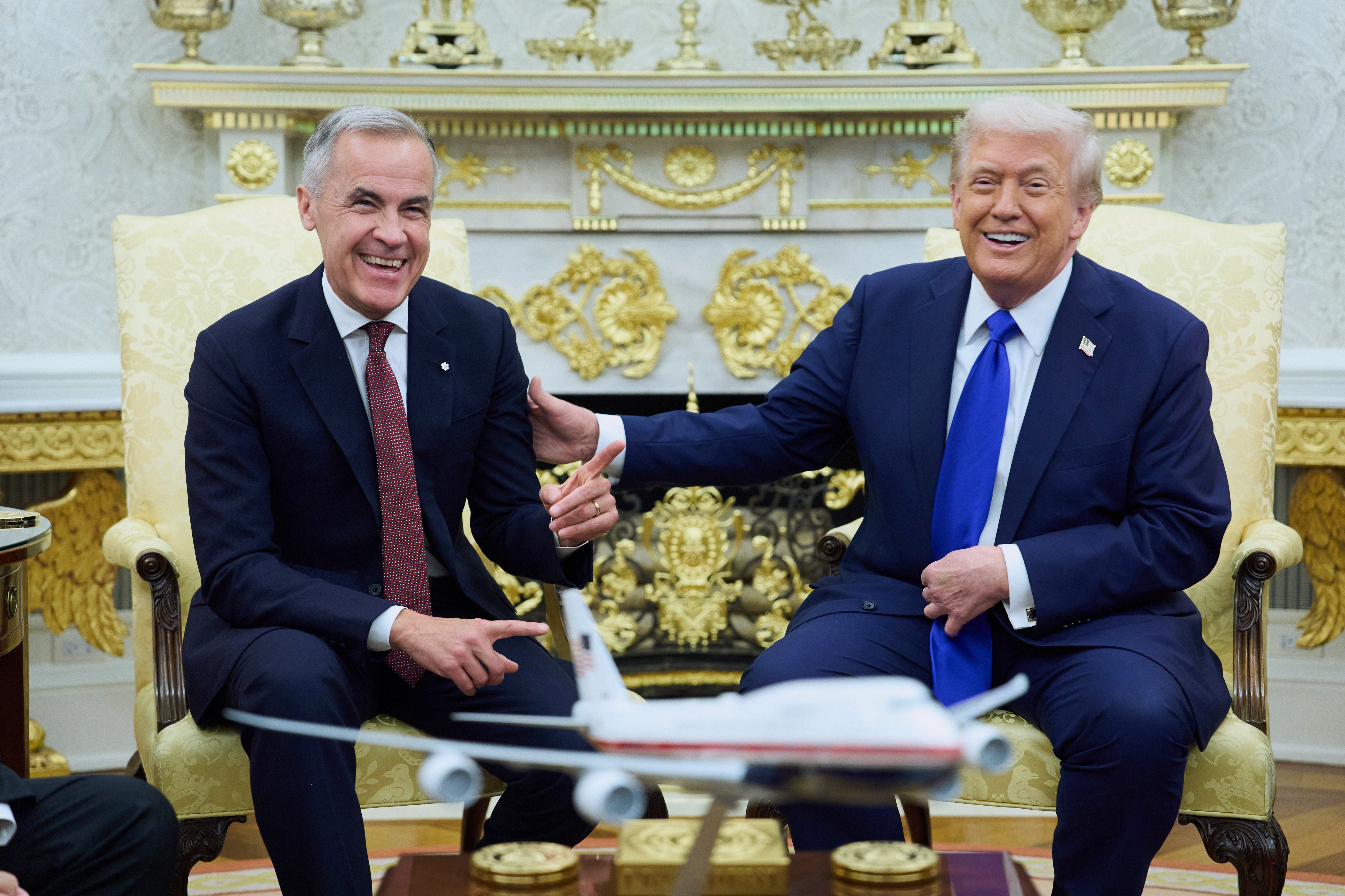 Mark Carney and Donald Trump