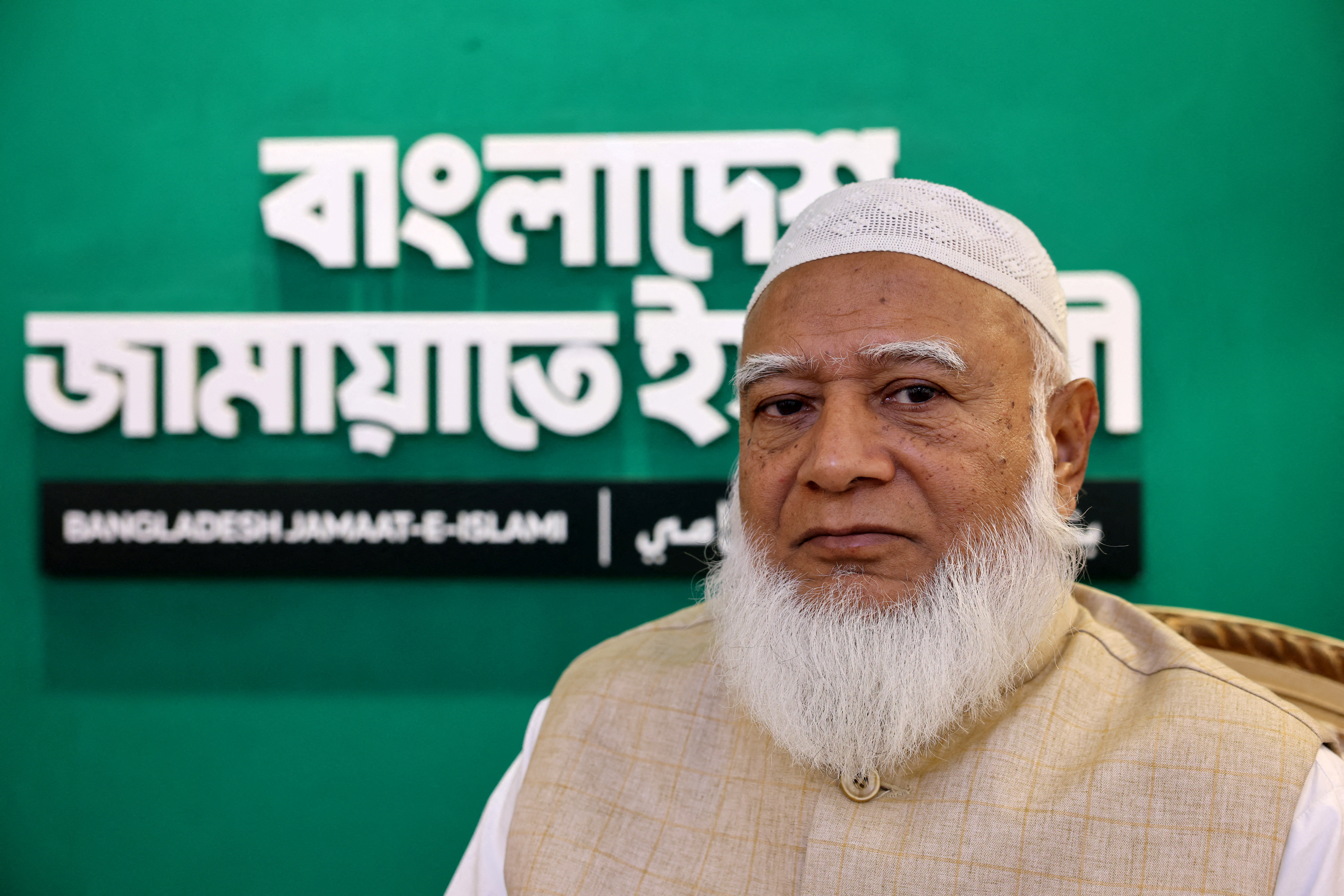 Shafiqur  Rahman, Ameer (President) Jamaat-e-Islami, poses for a photograph after an interview with Reuters, in Dhaka, Bangladesh, December 31, 2025. REUTERS/Kazi Salahuddin
