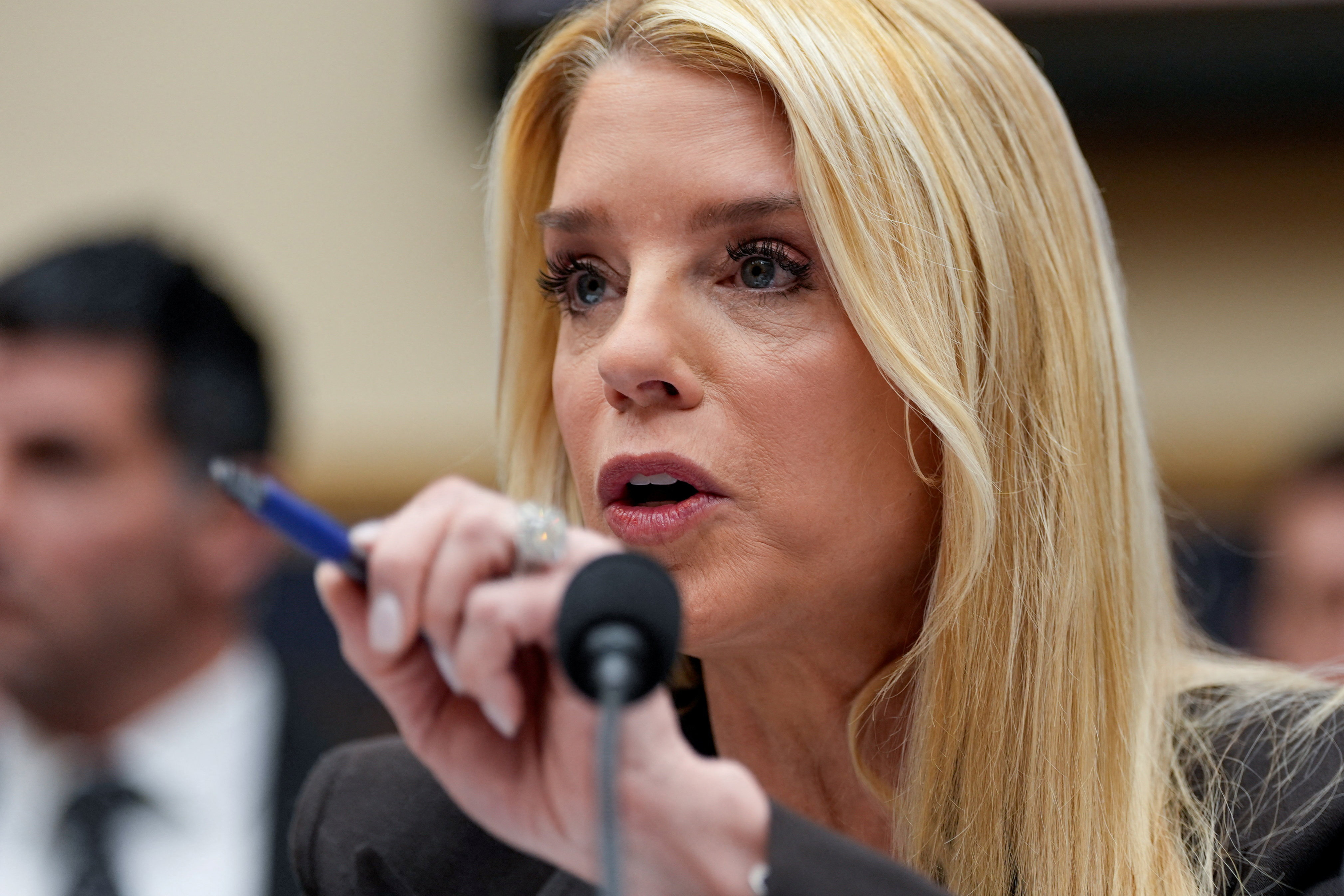 U.S. Attorney General Pam Bondi testifies before a House Judiciary Committee hearing on oversight of the Justice Department, on Capitol Hill in Washington, D.C., U.S., February 11, 2026. [Kent Nishimura/Reuters]