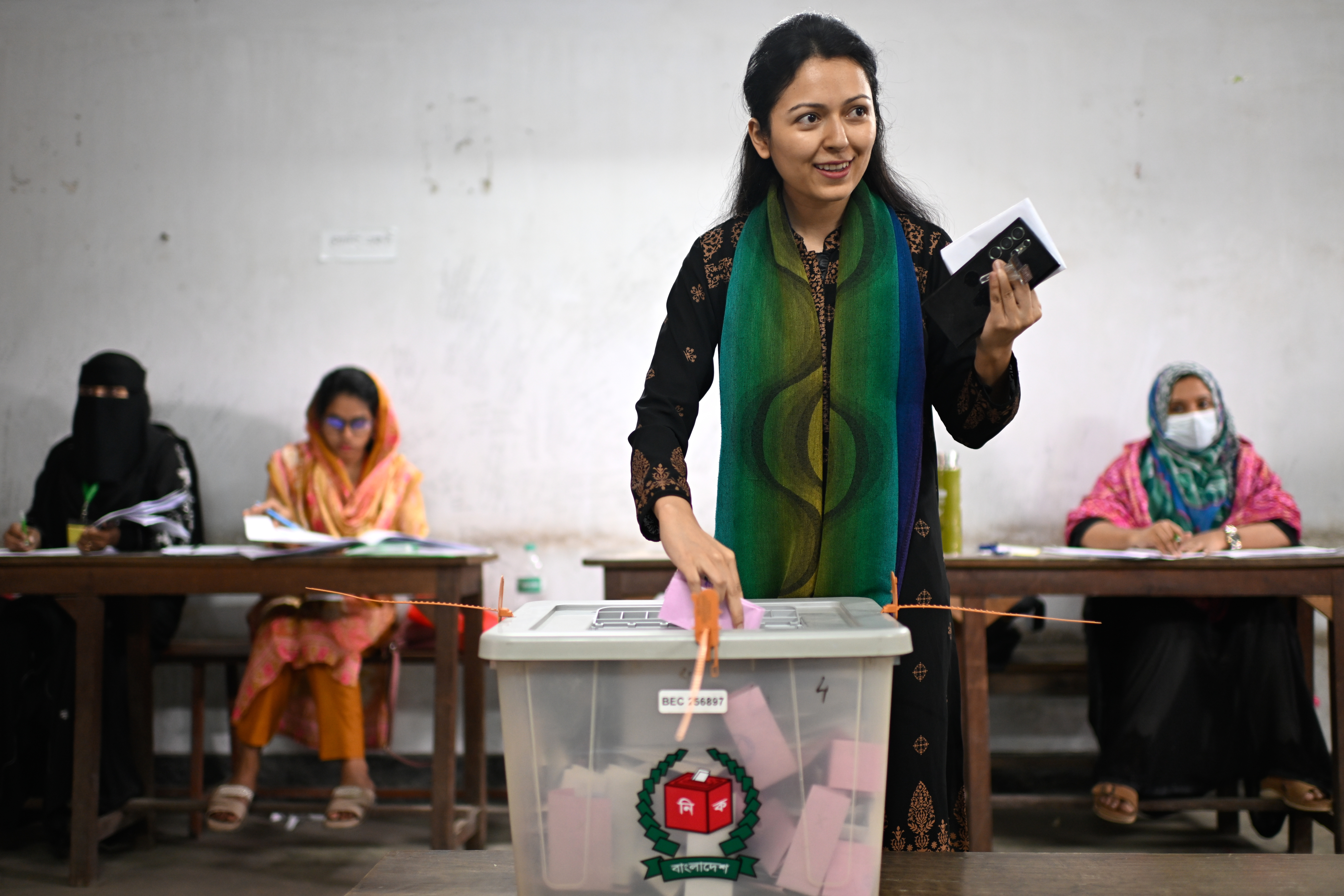 Bangladeshis turn out for historic election after Hasina's downfall