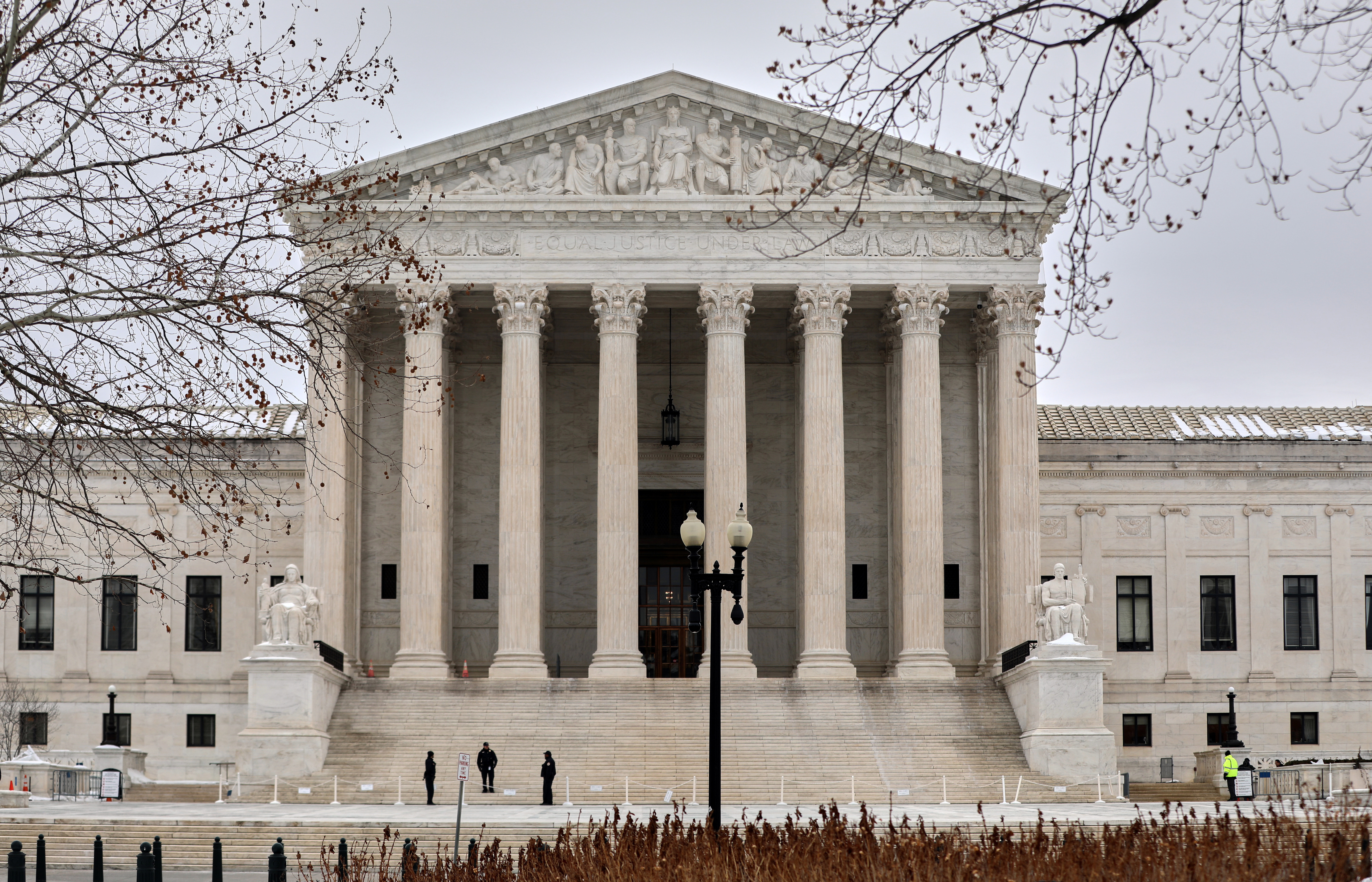 View of the US Supreme Court in Washington, DC.