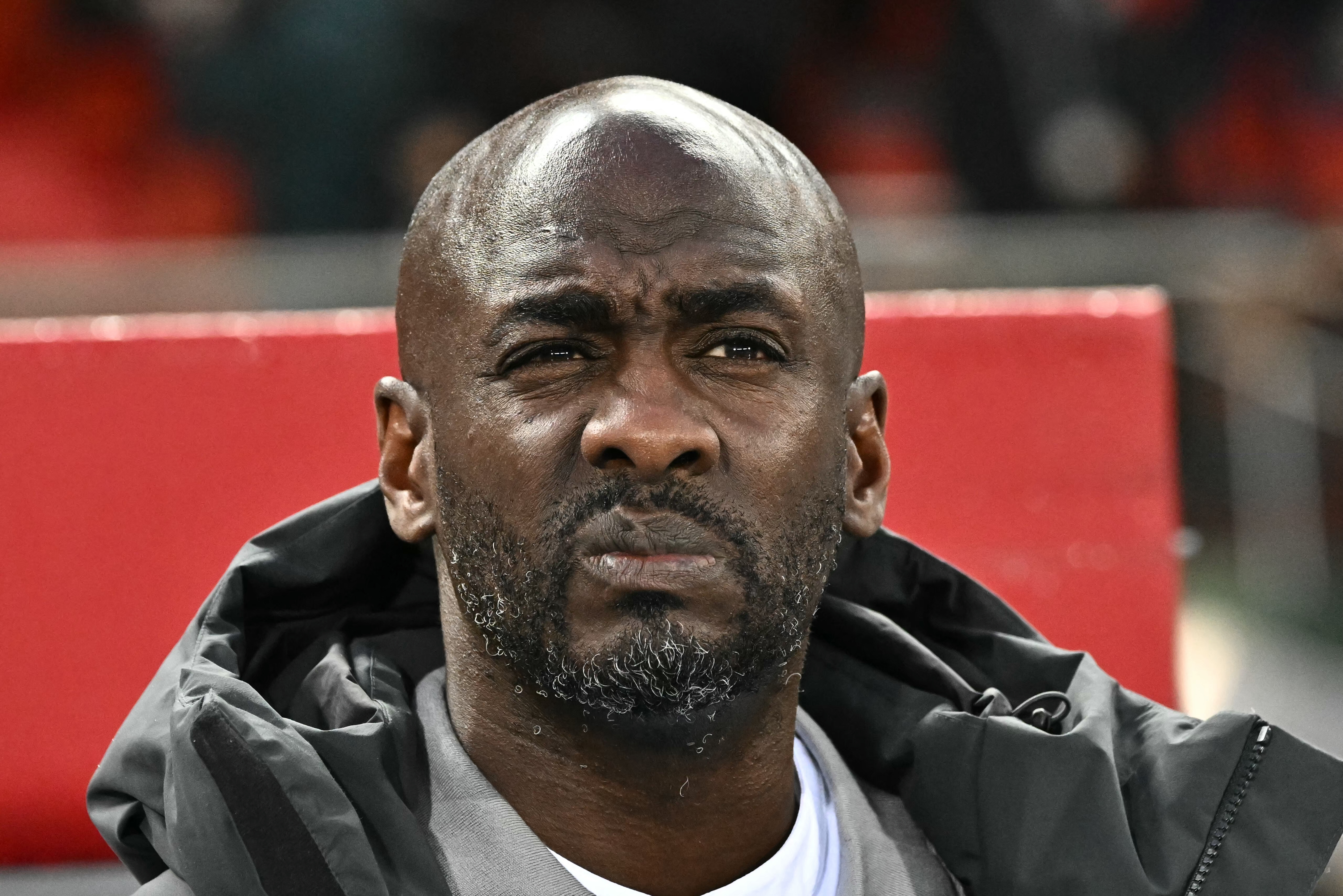Ghana's head coach Otto Addo reacts during a match.