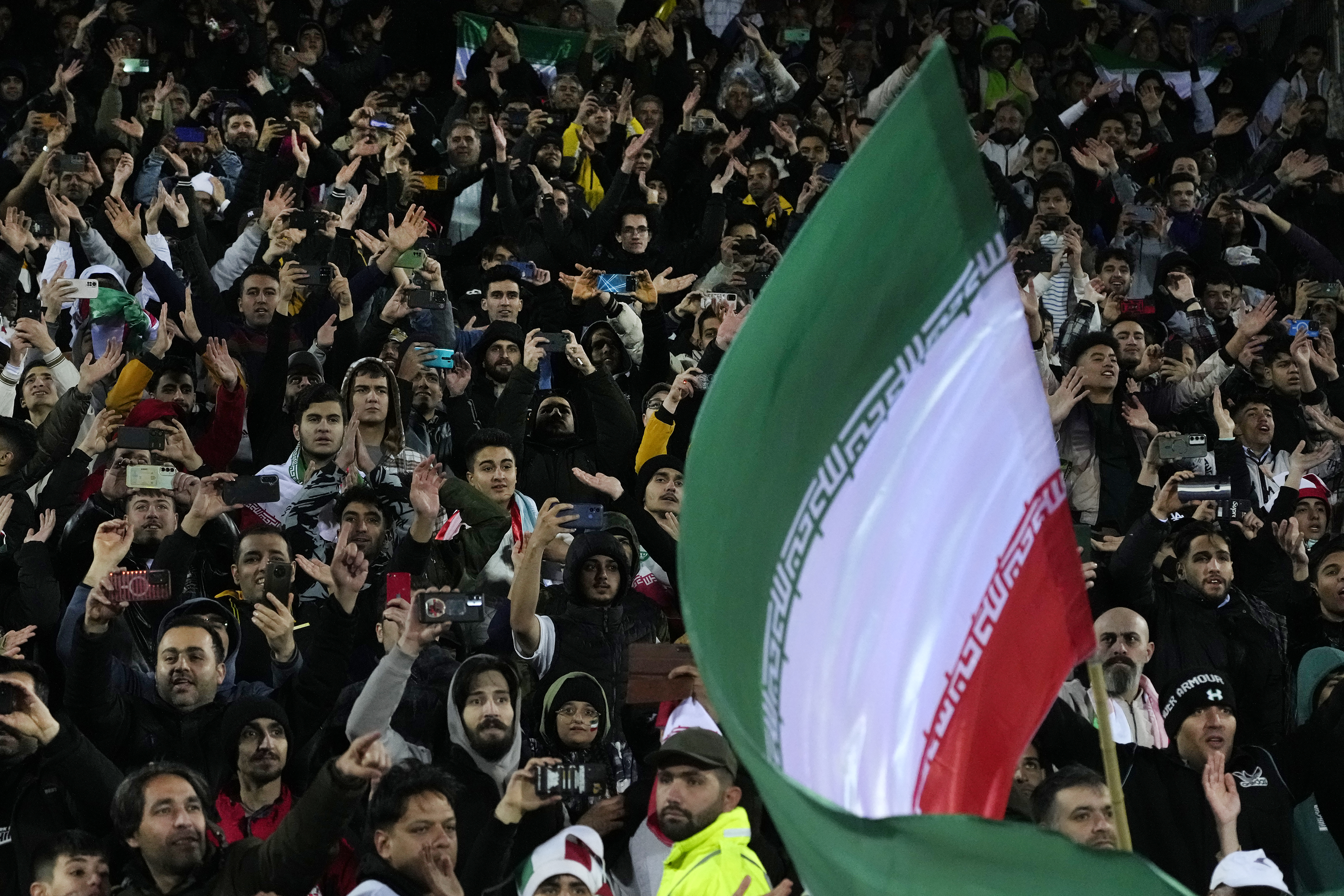 Iran football fans.