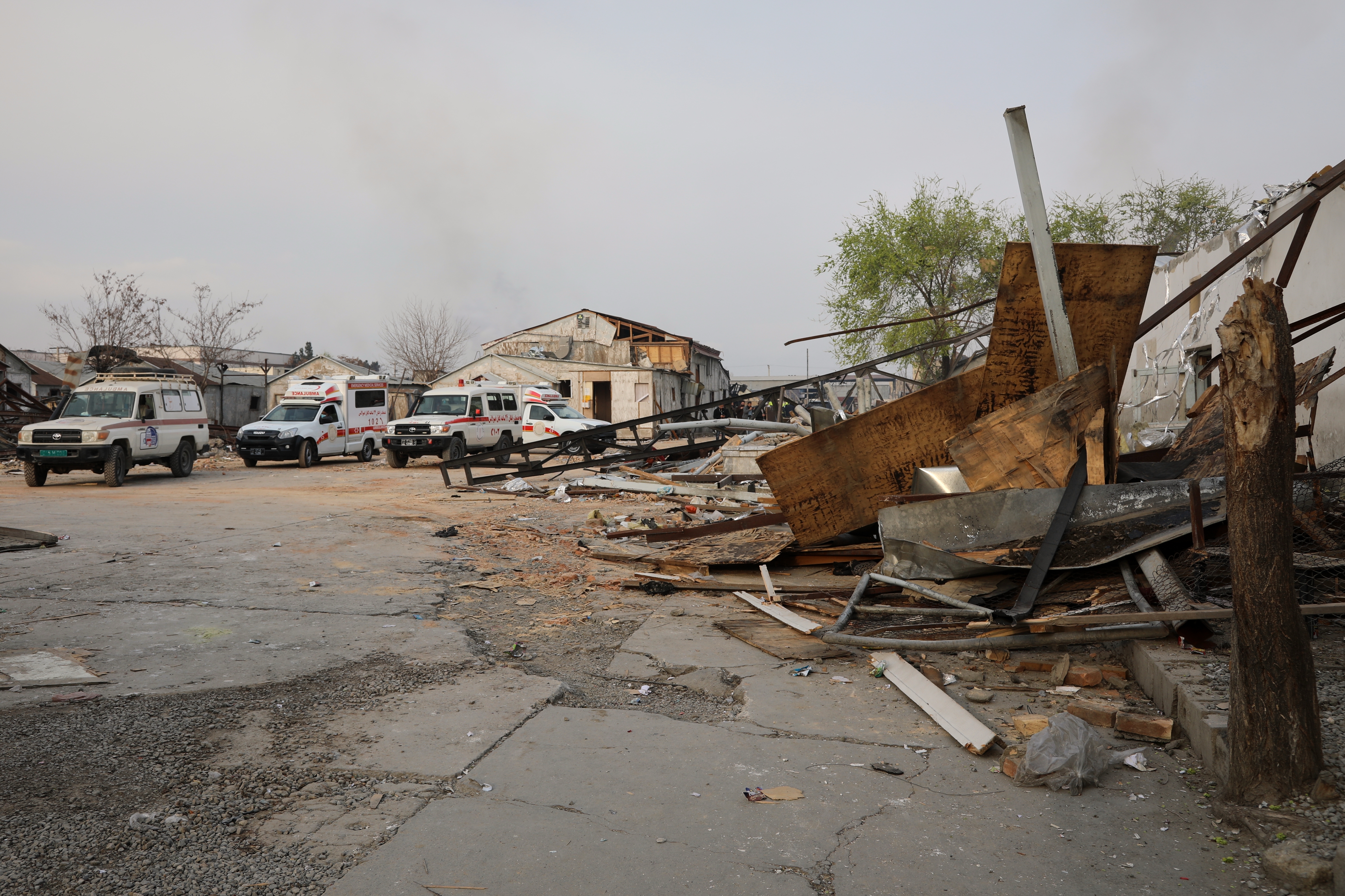 Rescue teams recover bodies after Kabul hospital airstrike tragedy