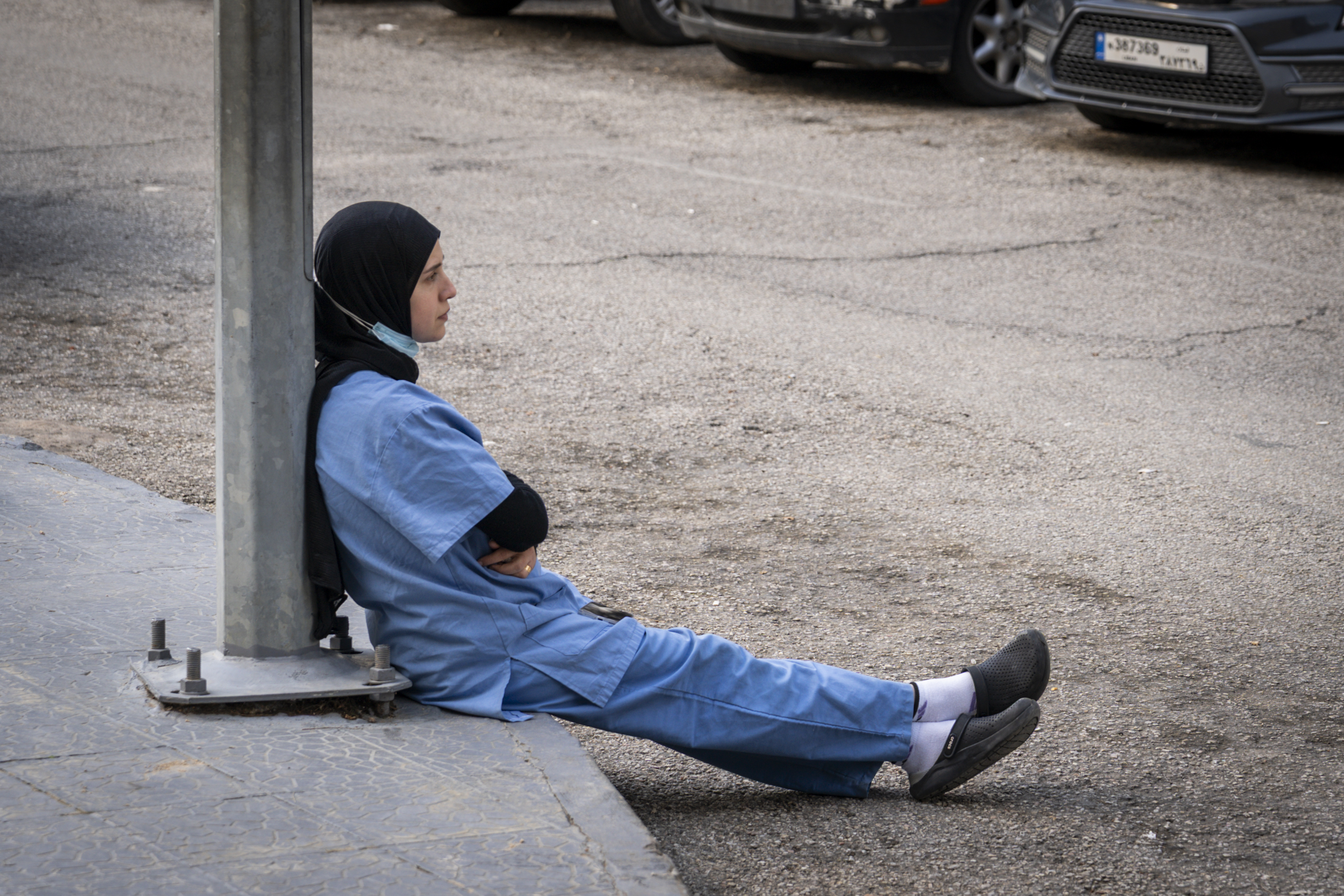NABATIEH, LEBANON - MARCH 24: Staff at Nabih Berri Hospital react to reports of a drone strike that killed the son of one of the hospital's workers on March 24, 2026 in Nabatieh, Lebanon. Israel has continued its aerial and ground assault in Lebanon after Hezbollah, the Iran-backed militant group in Lebanon, launched missiles at Israel in what it said was retaliation for the joint U.S.-Israeli war on Iran. (Photo by Adri Salido/Getty Images)