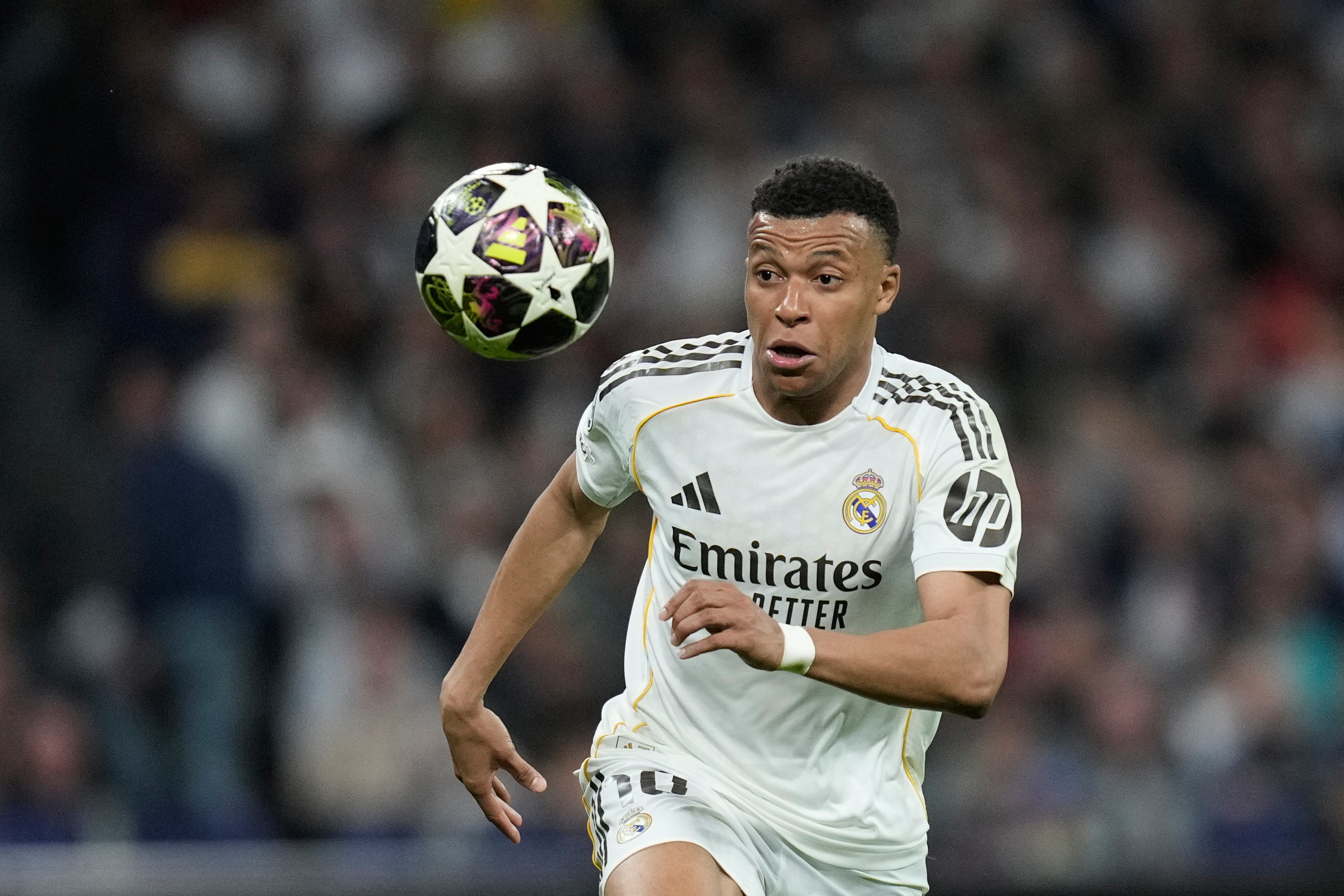 Real Madrid's Kylian Mbappe in La Liga action